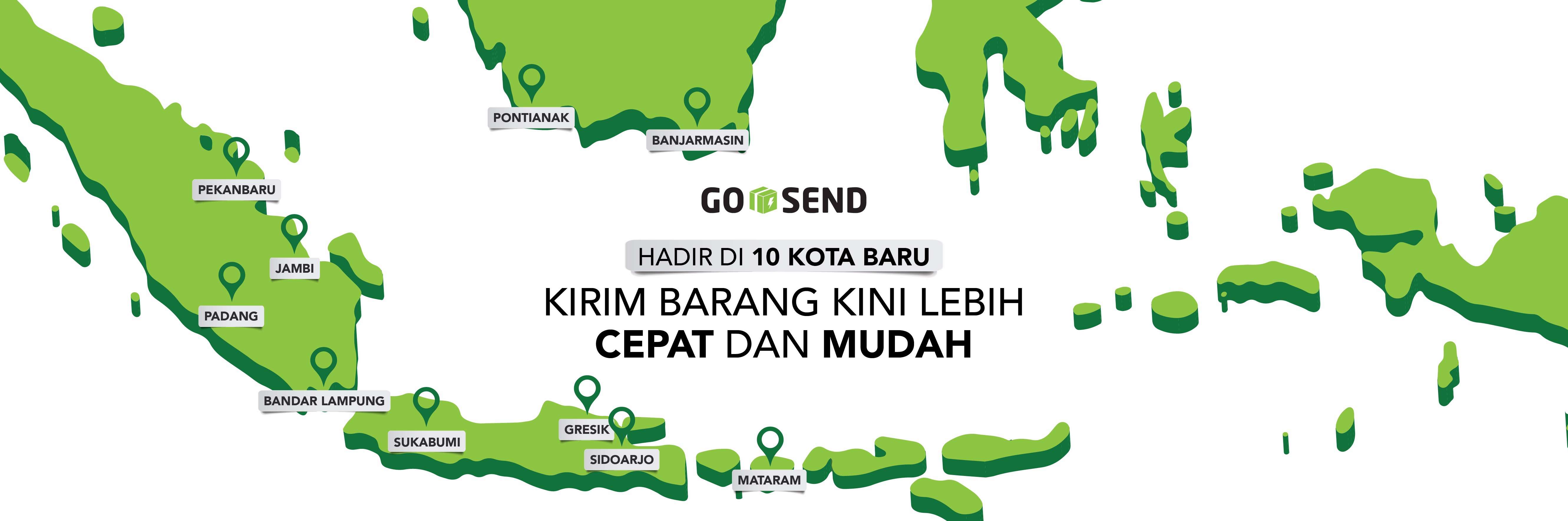 GO-SEND Hadir di 10 Kota Baru